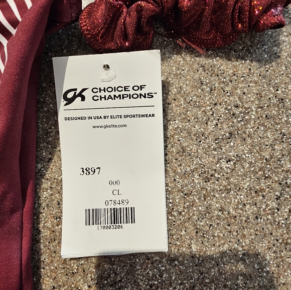 GK 	Chevron Stripe Workout Leotard CL - Picture 3 of 6